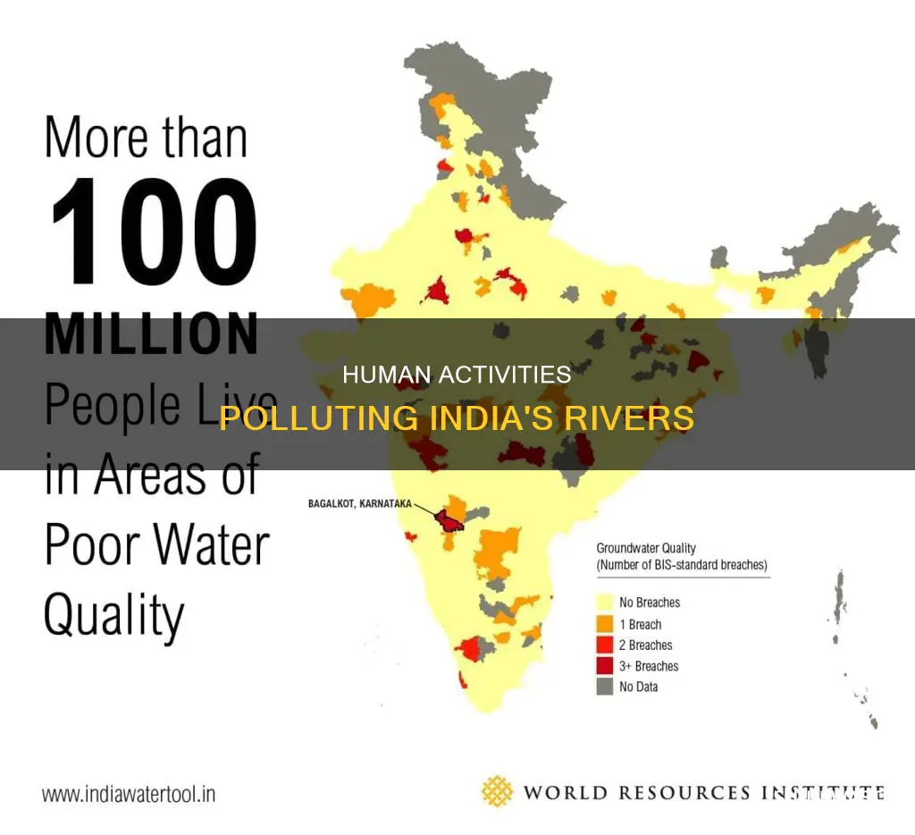 what pollutes the rivers in india