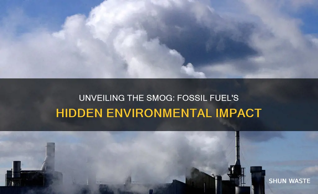 what pollution causes smog when fossil fuel is burned