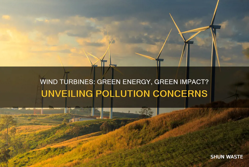 what pollution do wind turbines cause