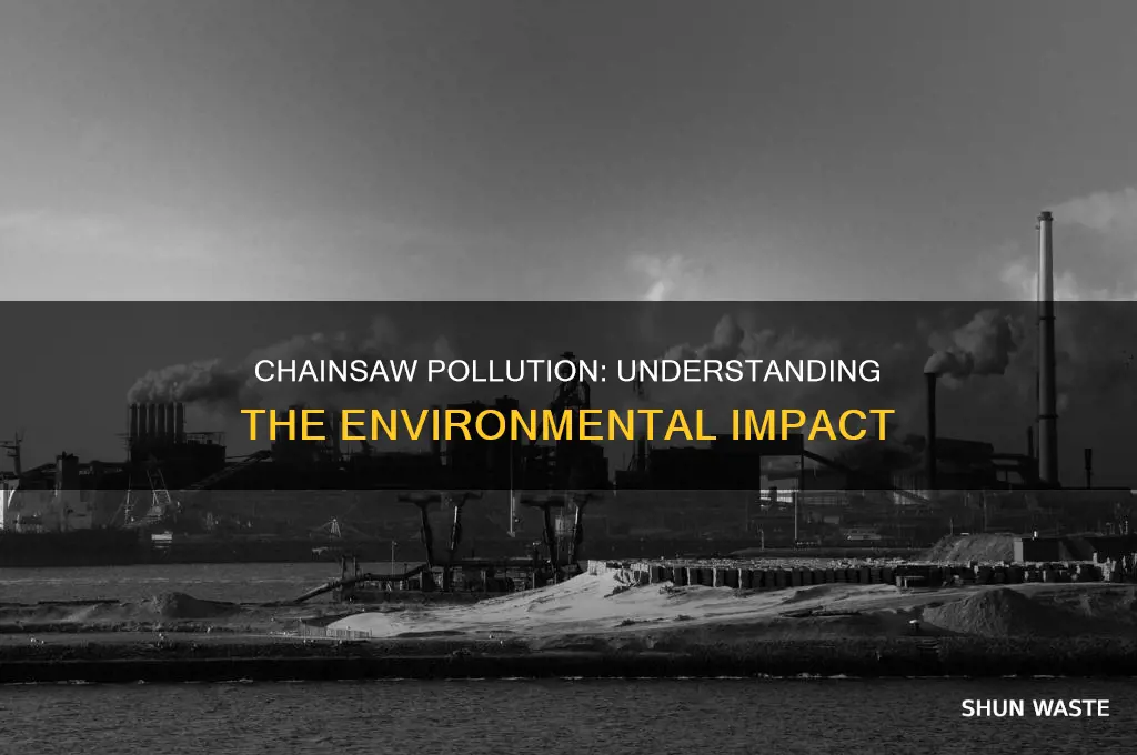 what pollution does a chainsaw give off