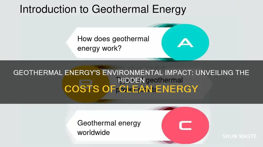 what pollution does geothermal energy cause