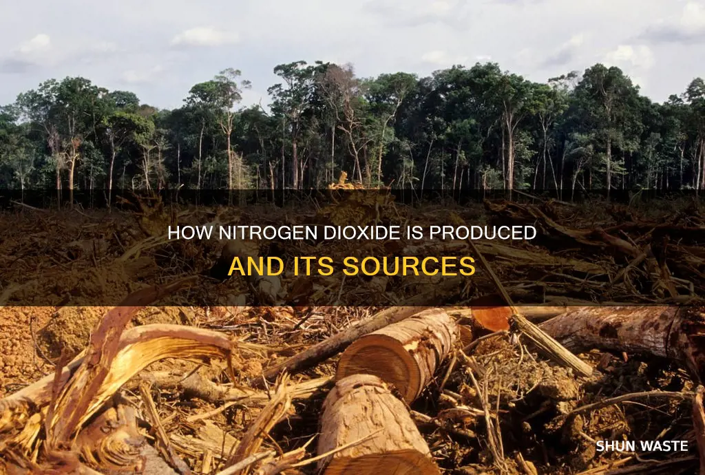 what produces incredible levels of nitrogen dioxide