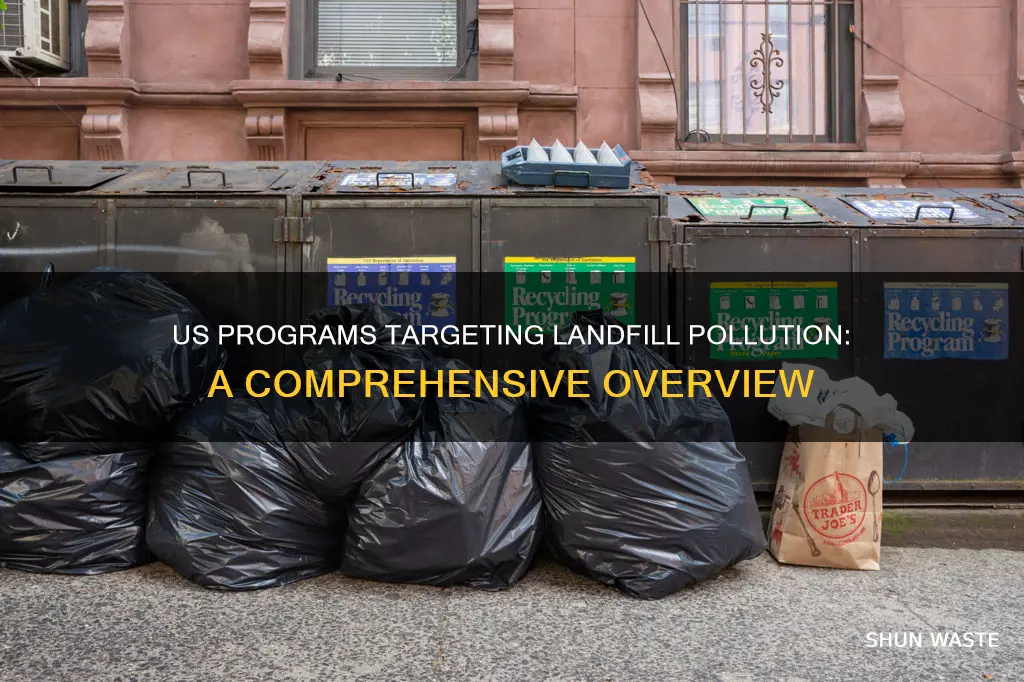 what programs in the us hope to reduce landfill pollution