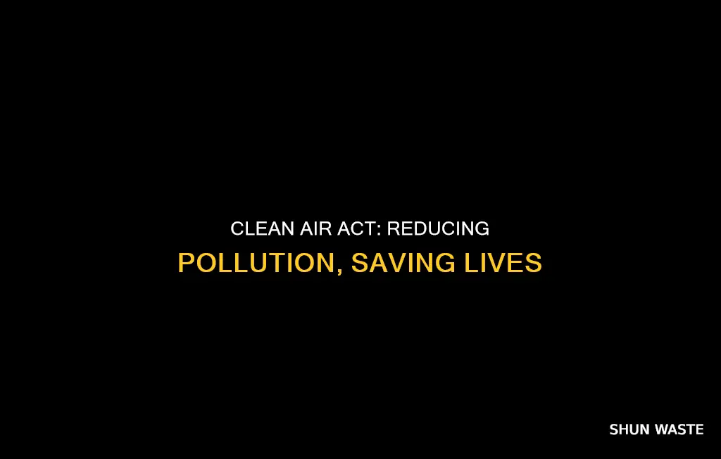 what reduced pollution clean air act