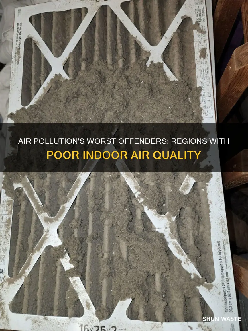 what region has the worst indoor air pollution