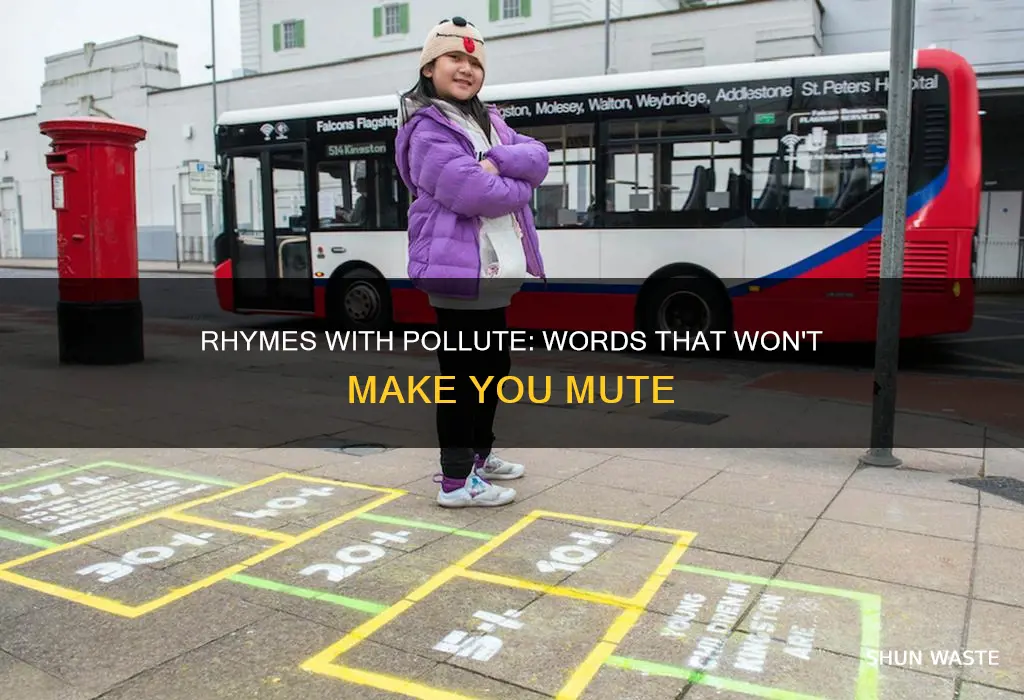 what rhymes with pollute