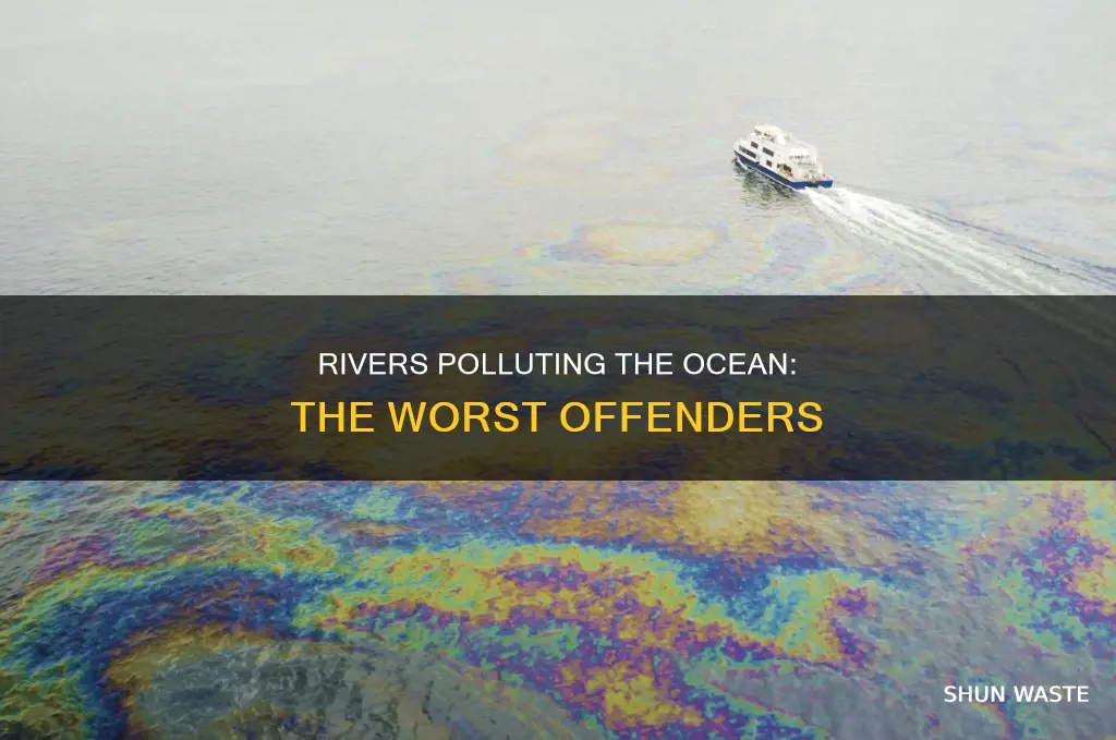 what rivers pollute the ocean the most