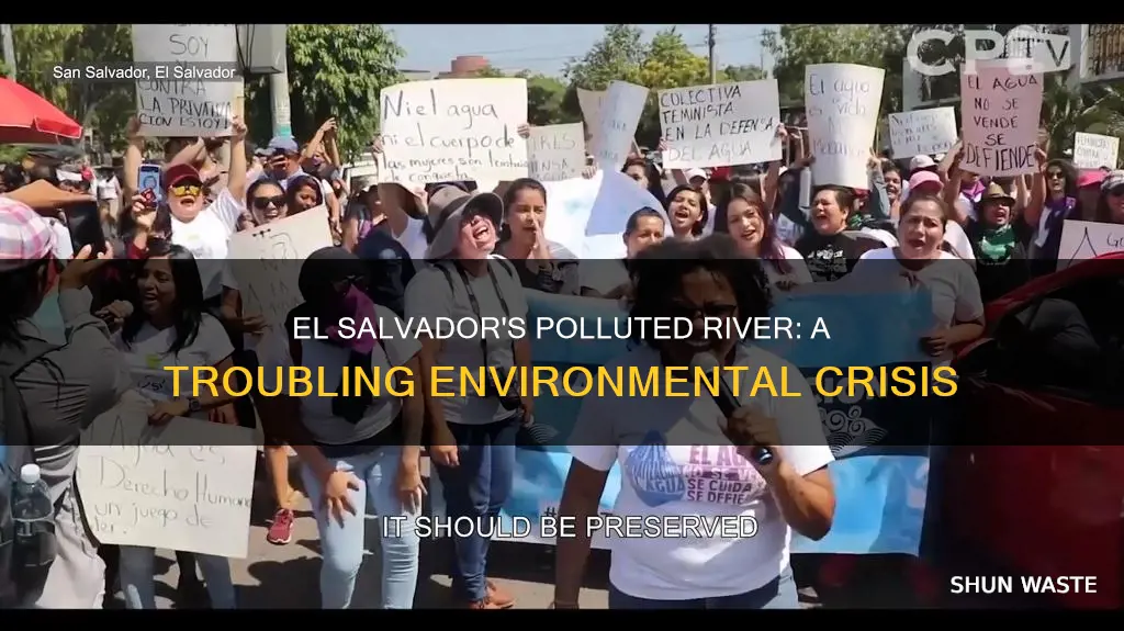 what rivver is polluted in el salvador