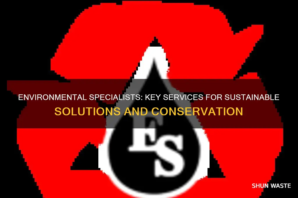 what services can specialists in the environment perform