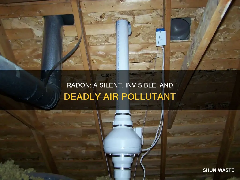 what sets radon apart from most air pollution
