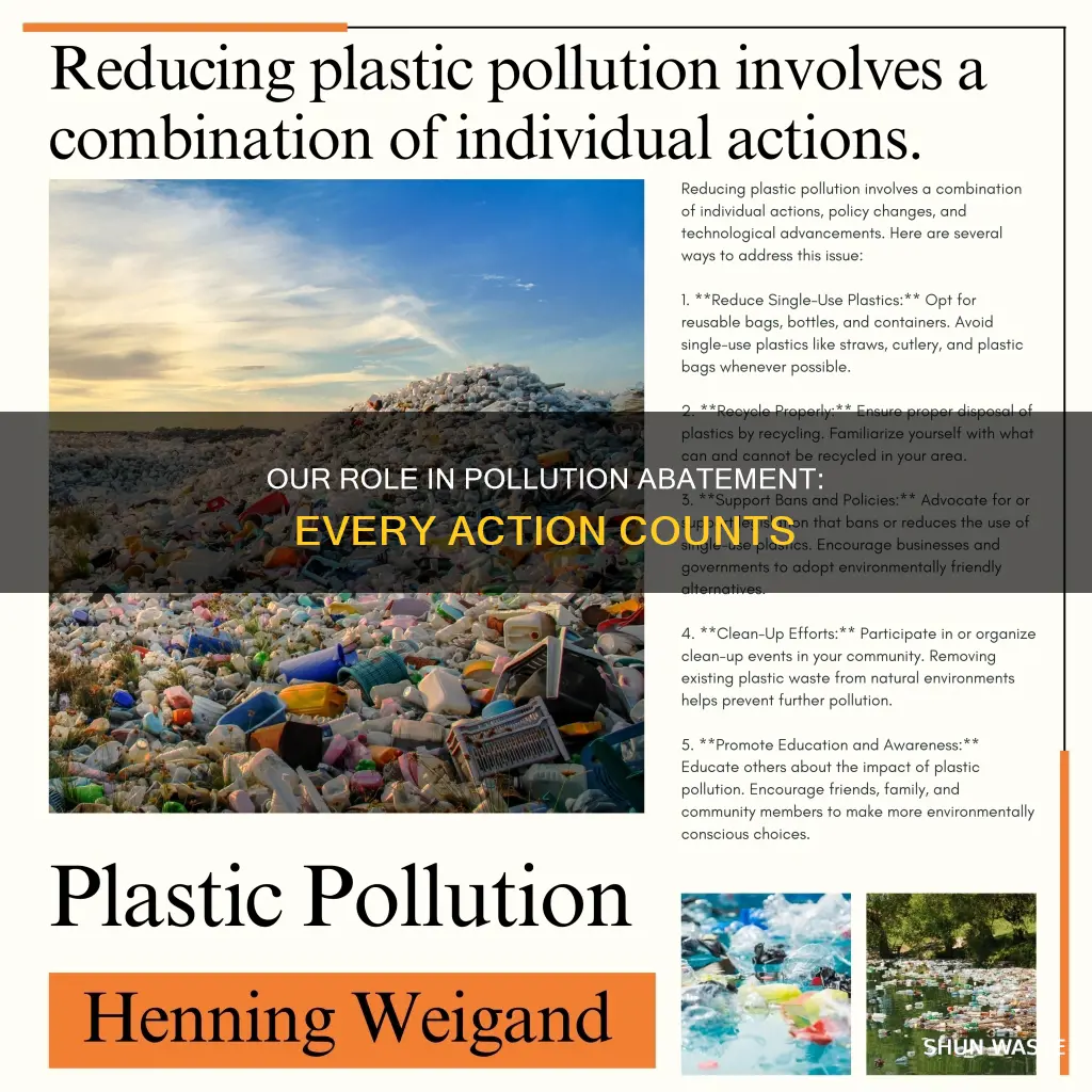 what should be your role in abatement of pollution