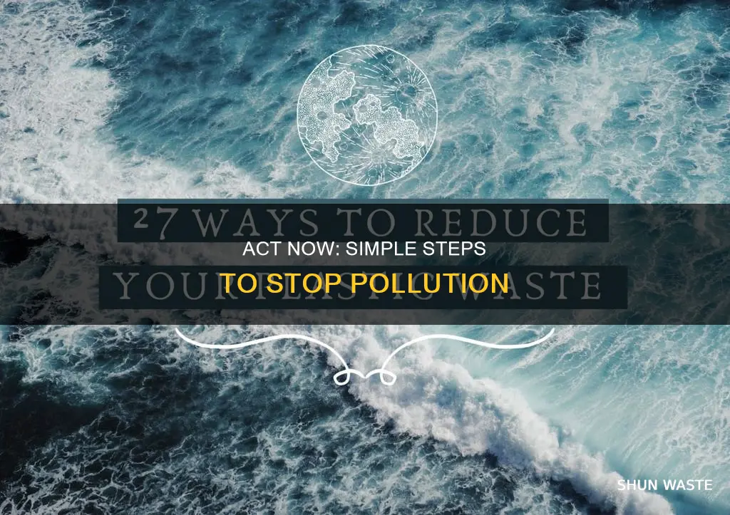 what should we do to stop pollution