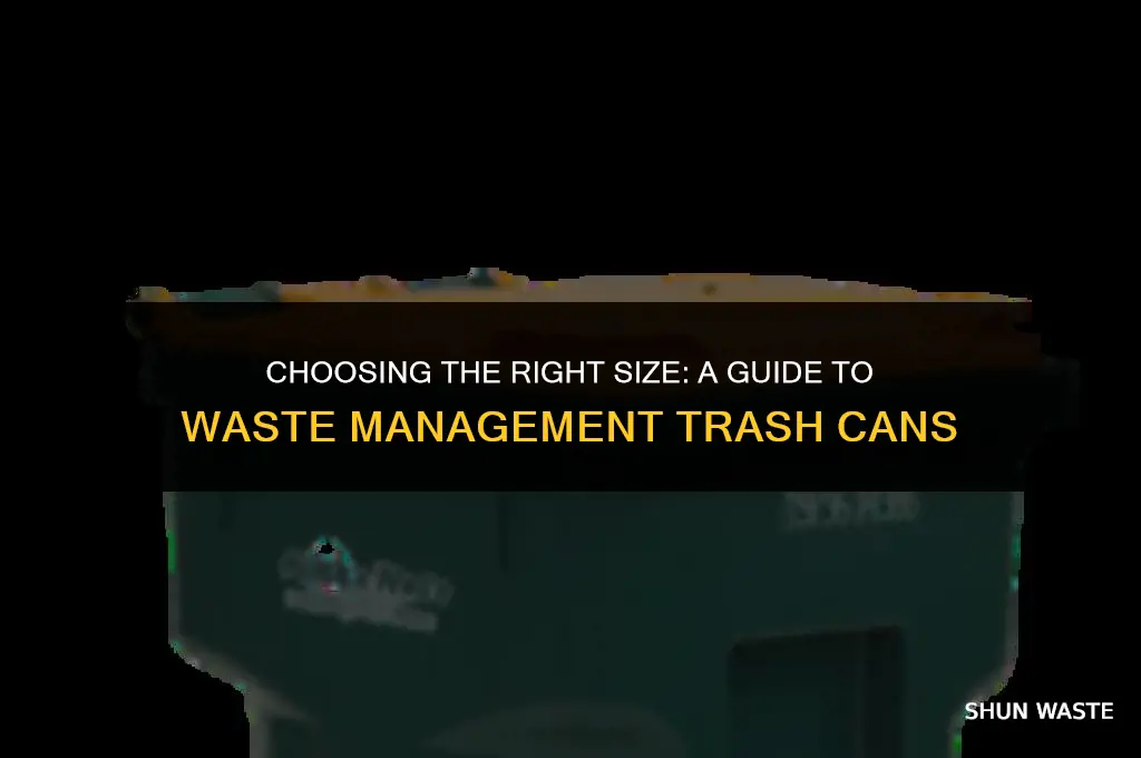 what size are waste management trash cans