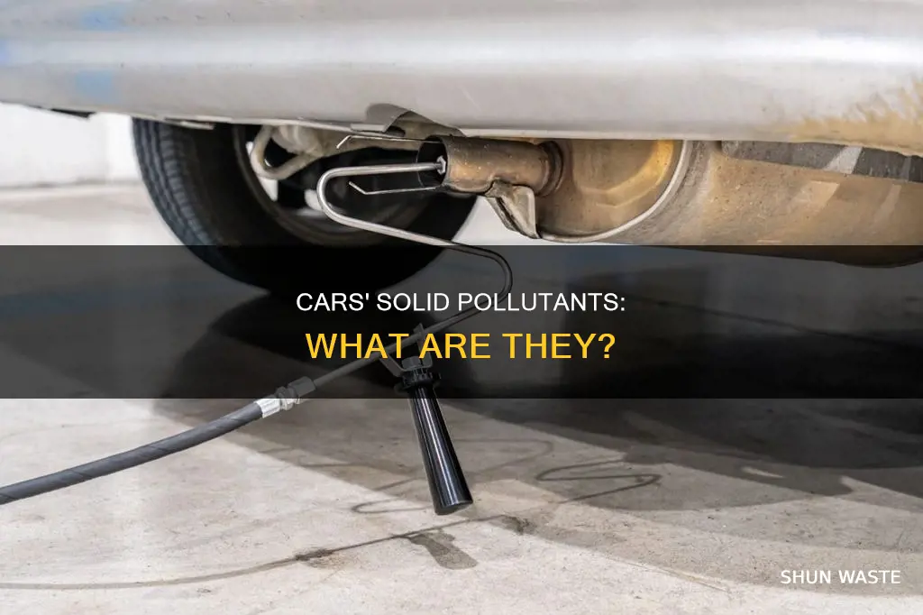 what solid pollutants do cars produce