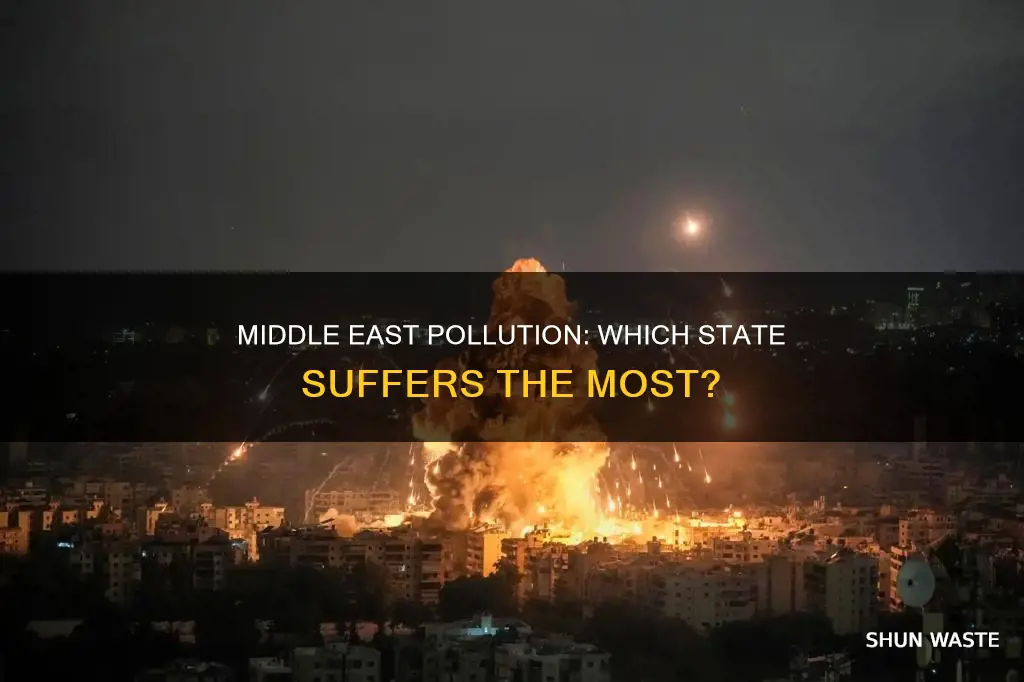 what state in the middle east has the most pollution