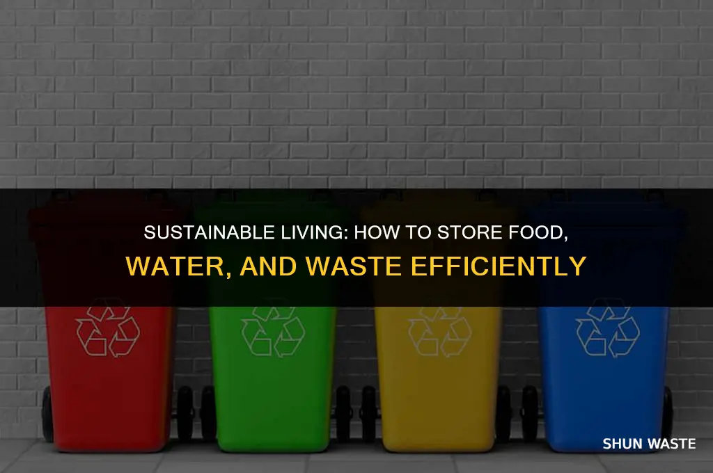 what store food water and waste