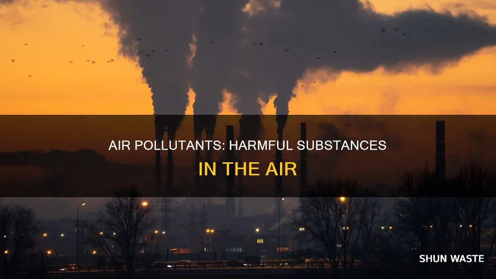 what substances cause air pollution