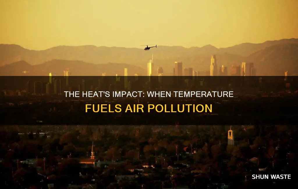 what temperature can build up to air pollution