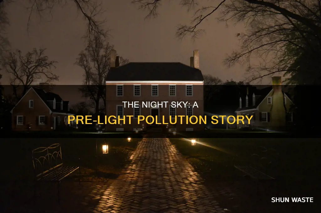 what the sky looked like before light pollution