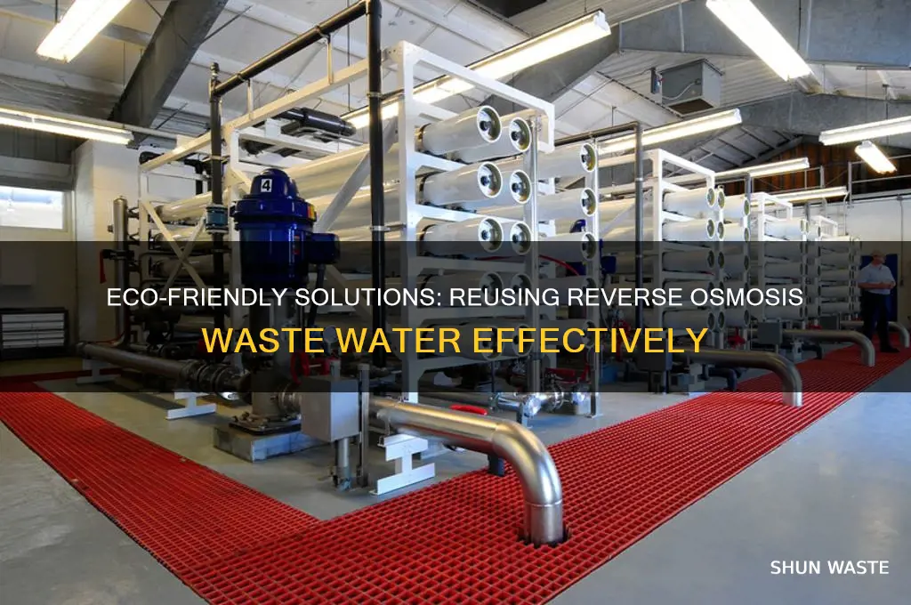 what to do with reverse osmosis waste water
