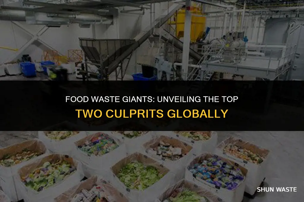 what two countries waste the most food