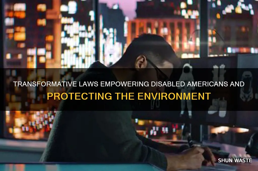 what two important laws helped disabled americans and the environment