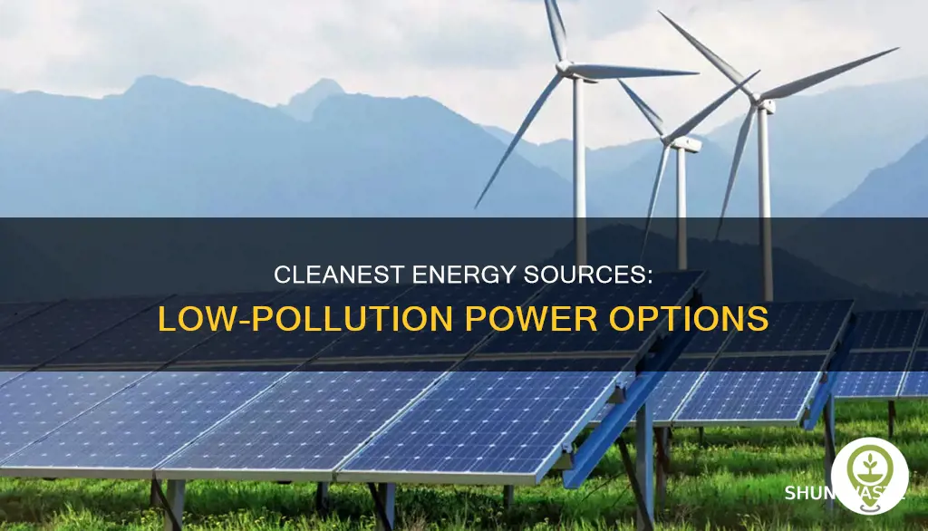 what type of energy produces the least amount of pollution