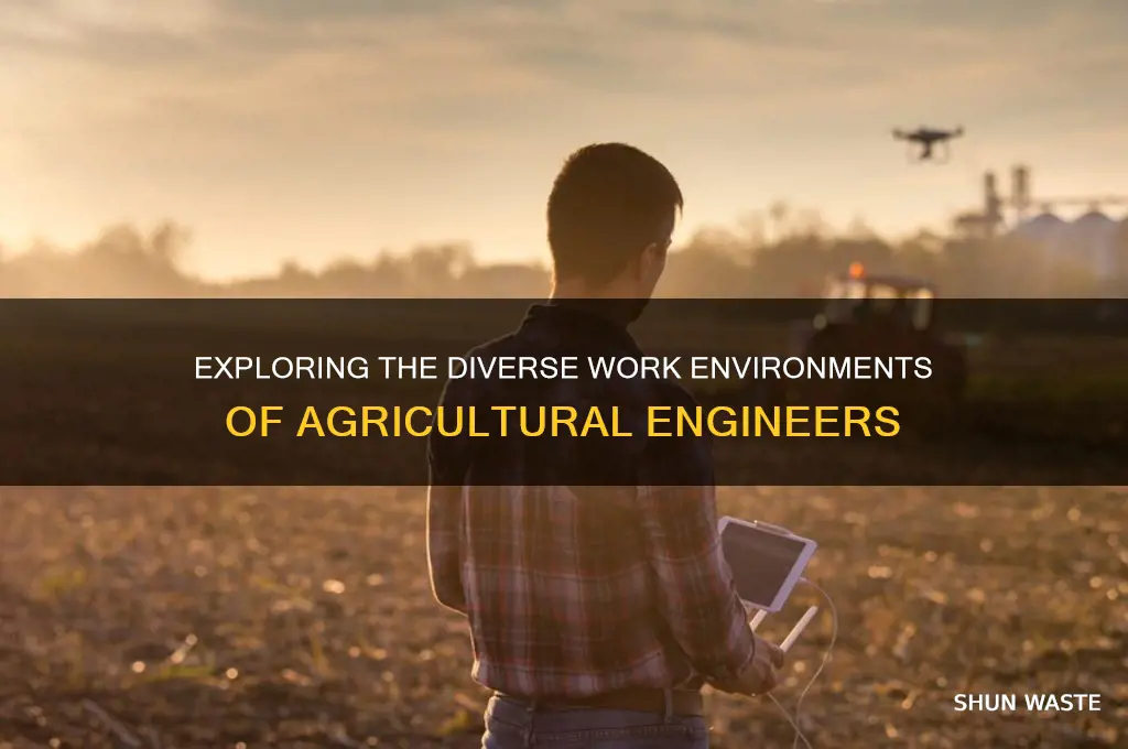 what type of environment does a agricultural enginner work in