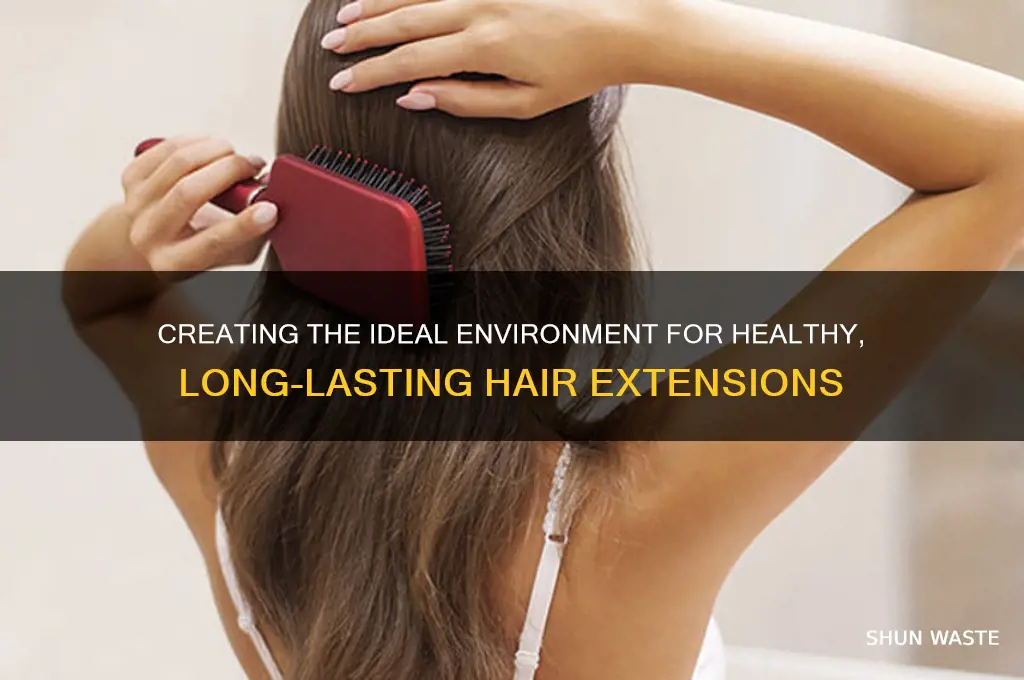 what type of environment is good to promote hair extensions