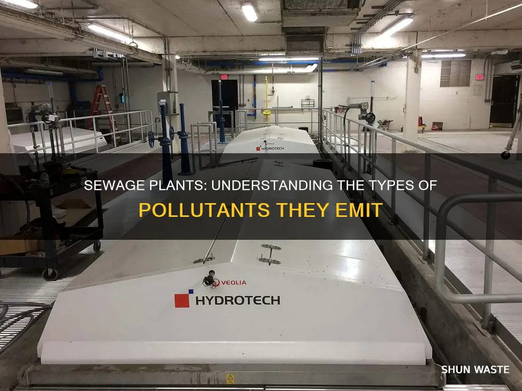 what type of pollutants come from sewage plants