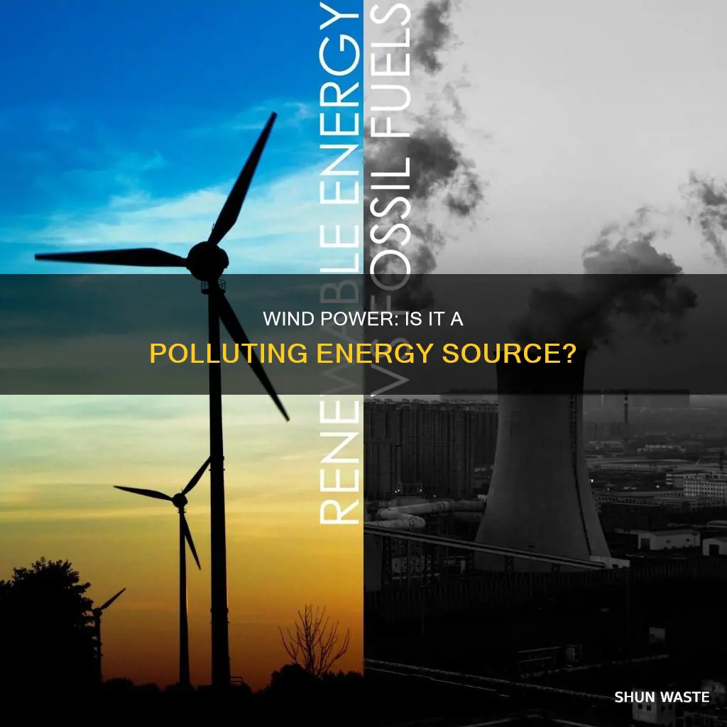 what type of pollution does wind power generate
