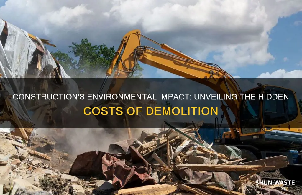 what type of pollution is caused by construction and demolishing