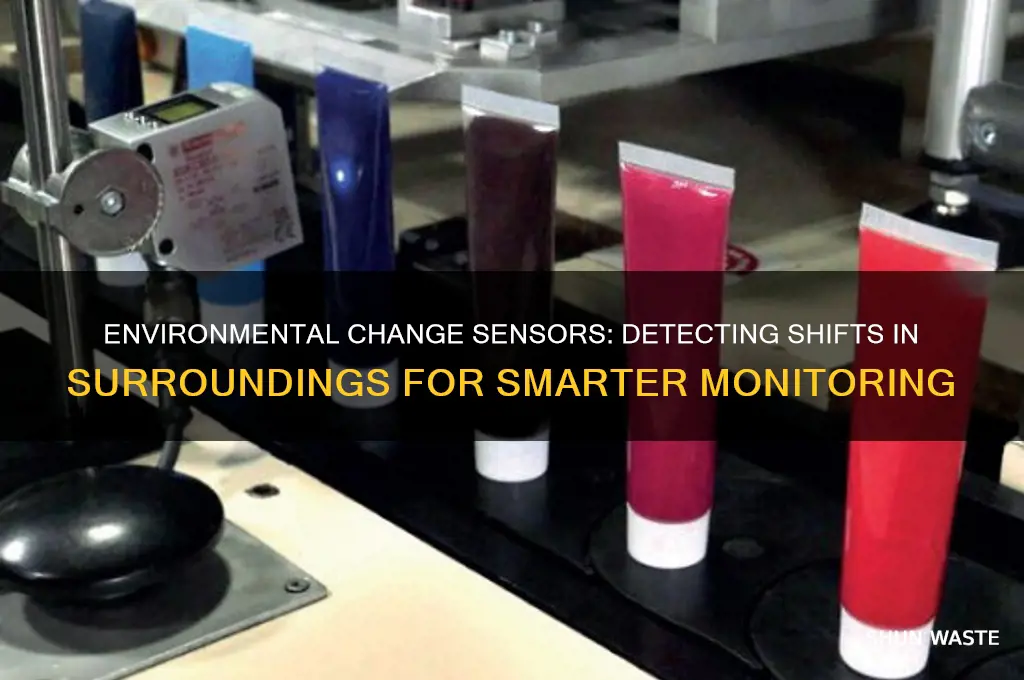 what type of sensor looks at changes in the environment
