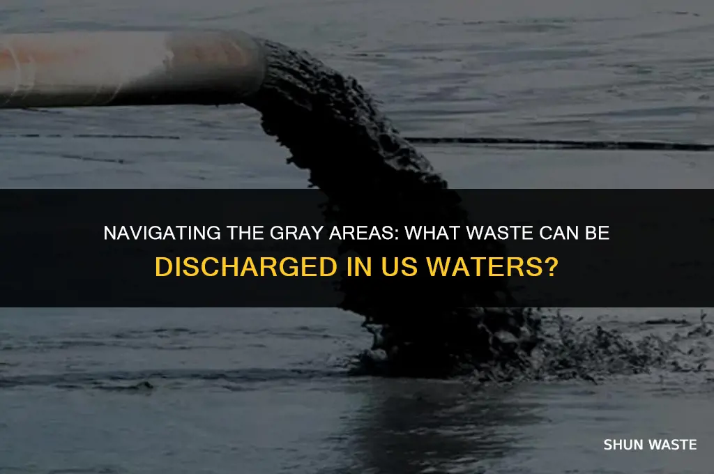 what type of waste can be discharged in us waters