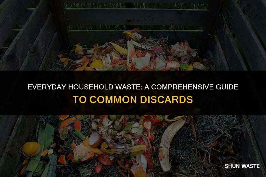 what type of waste can mostely be found in households
