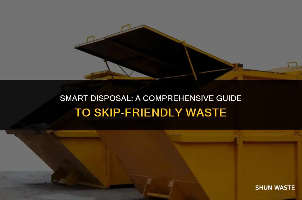 what waste can go in a skip