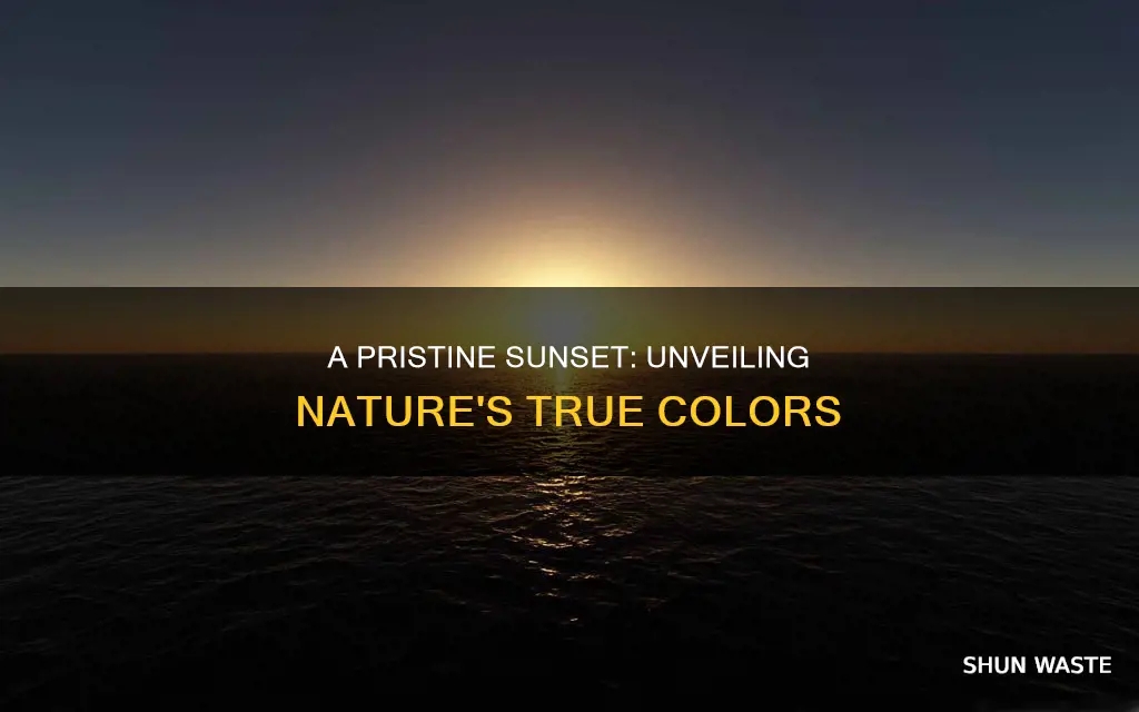 what would a sunset look like without pollution