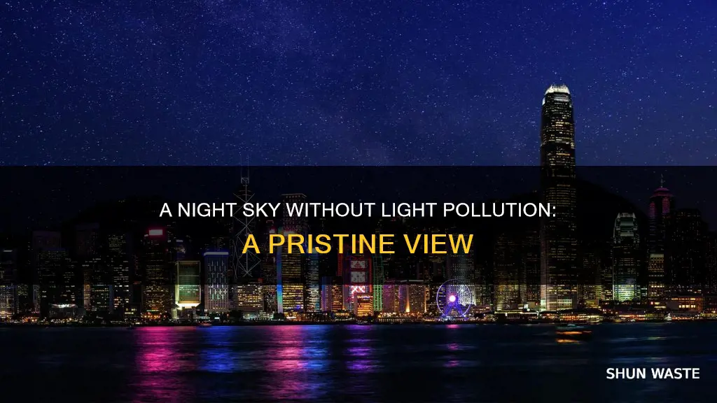 what would the night sky look like without light pollution