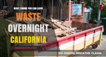 California Zoning Laws: Overnight Waste Disposal Guidelines