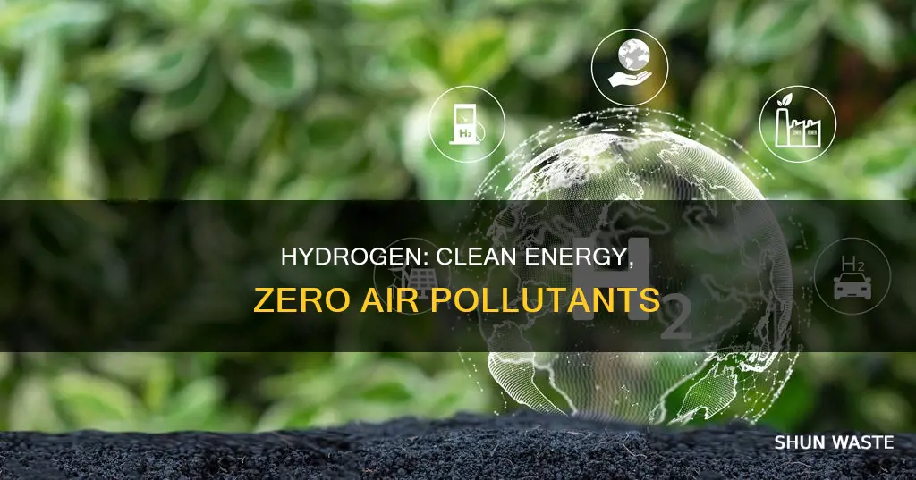 when burned hydrogen produces virtually no air pollutants