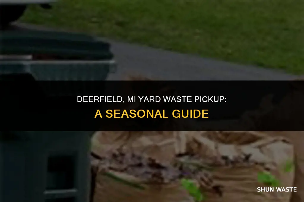 when can i put yard waste out in deerfield mi