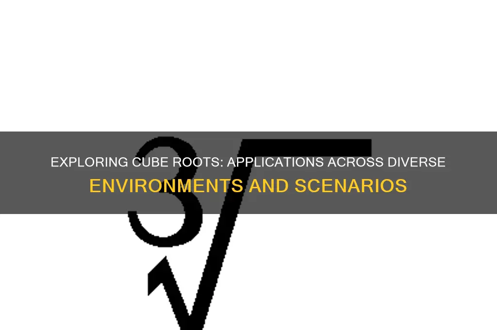 when can you use cube roots in a different environment