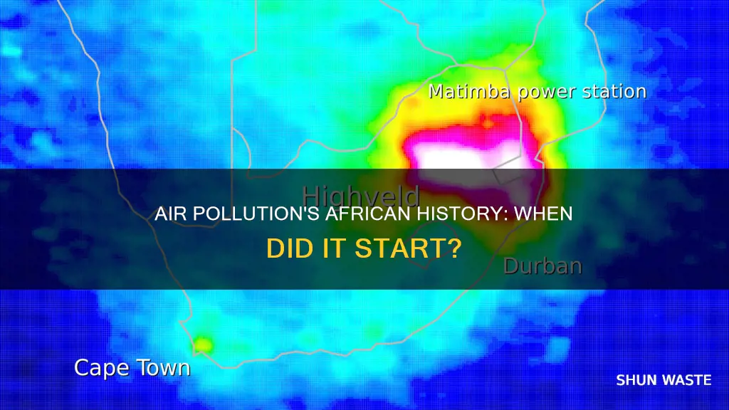 when did air pollution in africa start