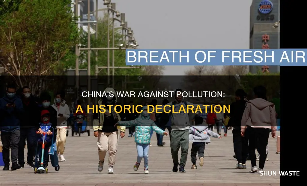 when did china declare a war on pollution
