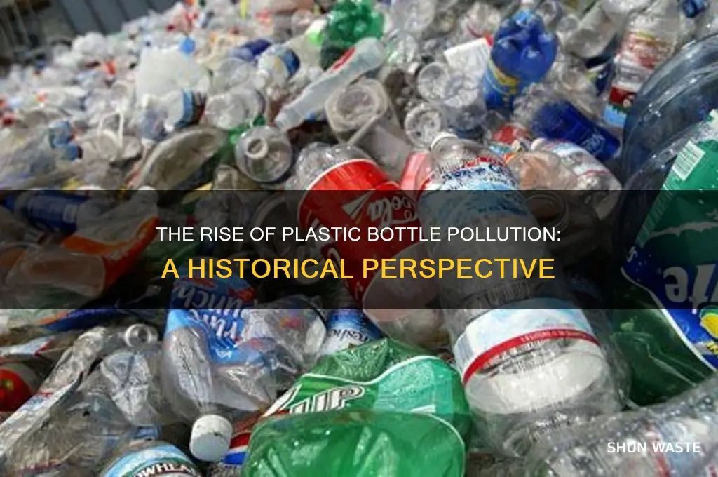 when did plastic bottle pollution increase
