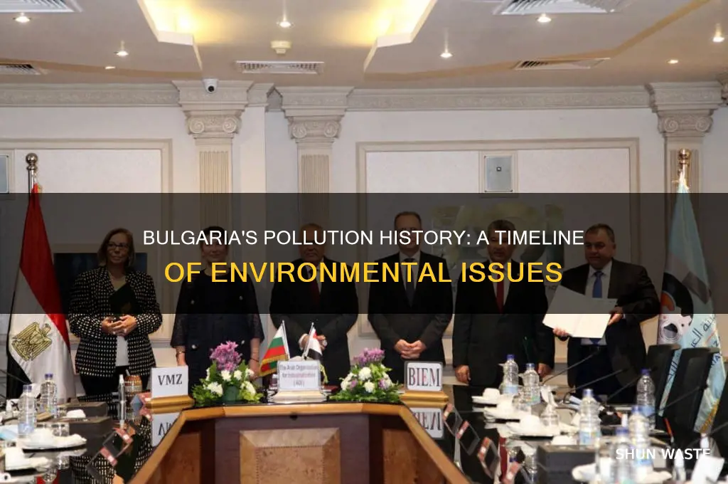 when did pollution start in bulgaria