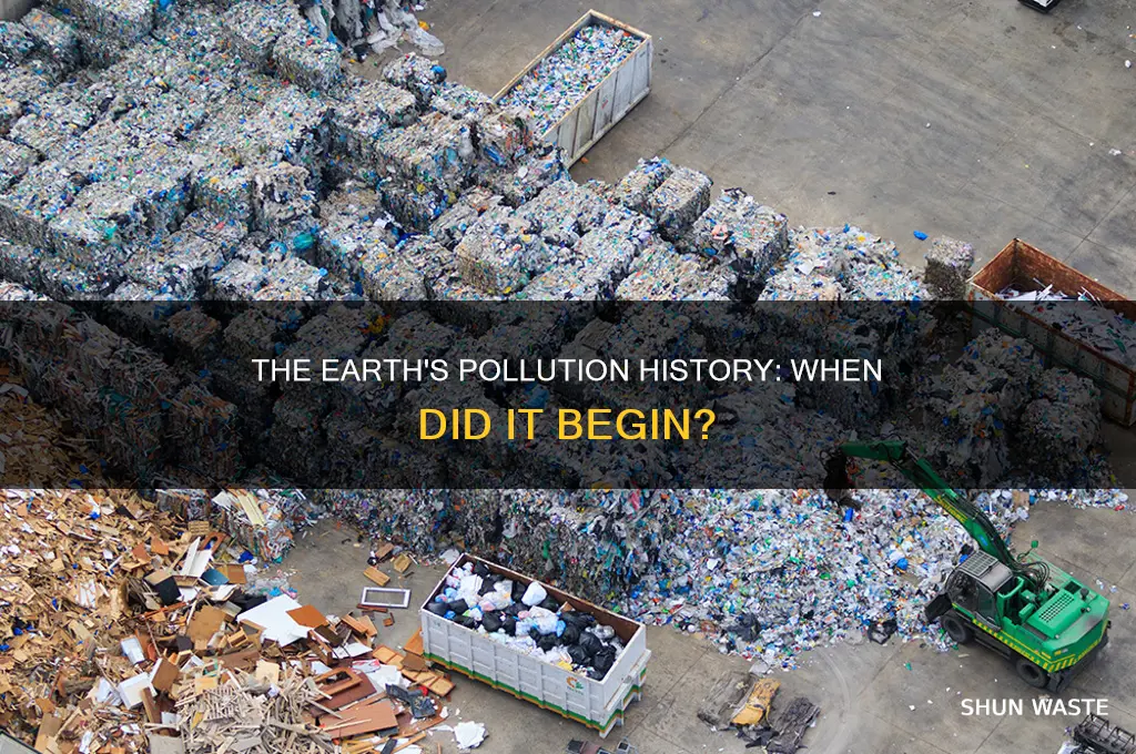 when did the enviornment start to get polluted