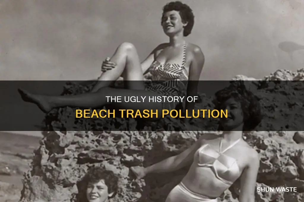 when did trash pollution on beach starts