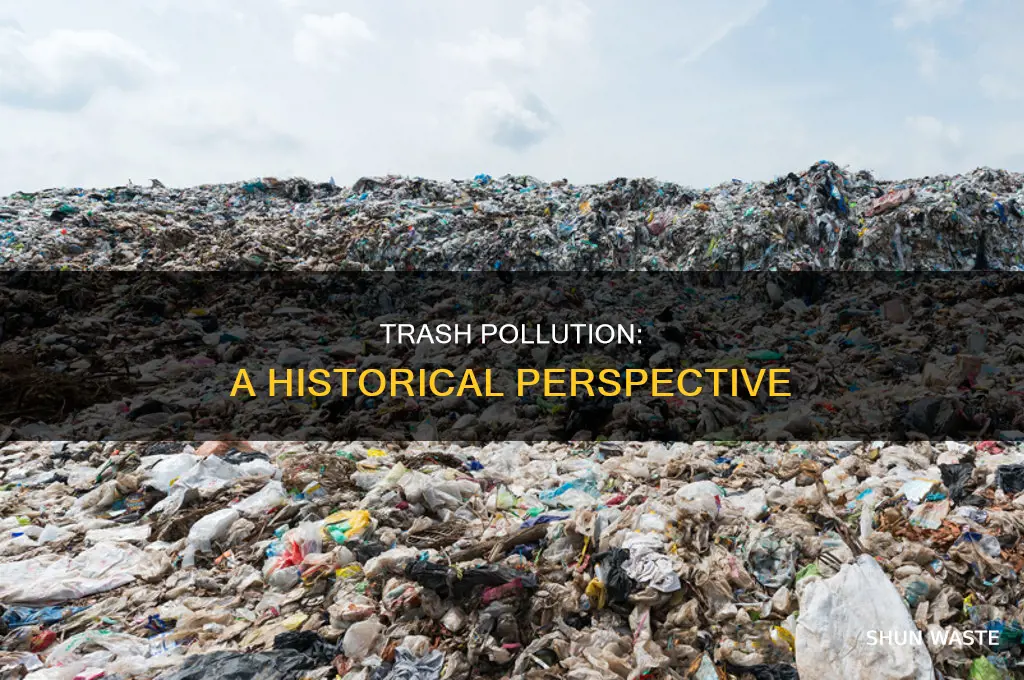 when did trash pollution start