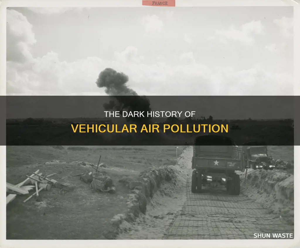 when did vehicular air pollution start
